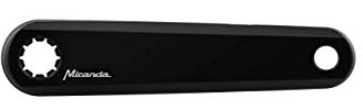 Miranda Mis17 Unisex Adult E Bike Fit Alloy Cranks Delta Style E Bike Cranks Delta - Black, 155mm