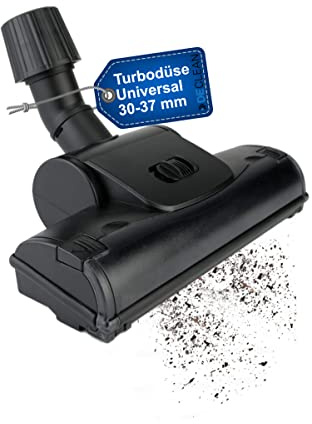 DeClean Universal Bodendüse Turbodüse mit rotierenden Bürste 30-37mm Rohranschluß kompatibel mit Staubsauger von FAR