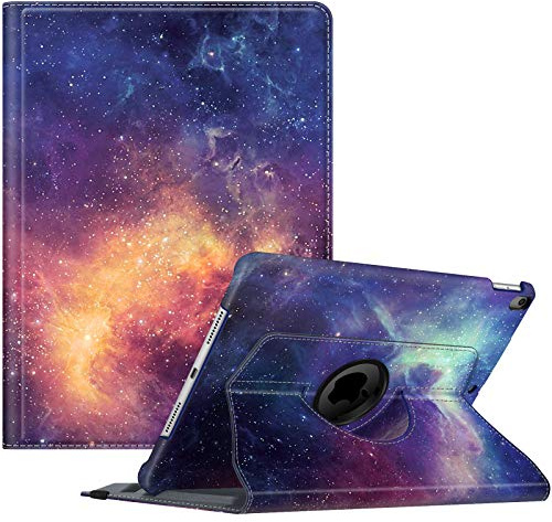 Fintie Funda Giratoria para iPad Air 10.5 3 Gen 2019 / iPad Pro 10.5 2017 | [Soporte para lápices Integrado] - Rotación de 360 Grados Carcasa con Auto-Reposo/Activación, Galaxia