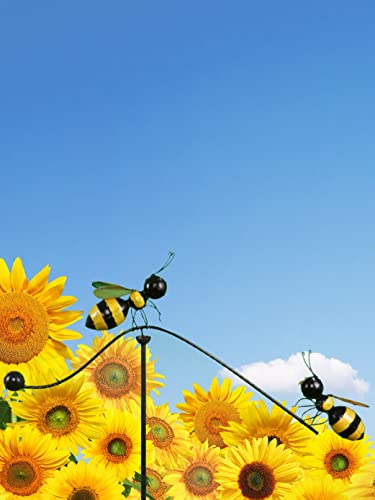 POMMERNTRAUM ® | Windspiel Gartenpendel Gartenstecker Gartendekoration Garten Kunst ** Bienen ** Bienenfamilie **