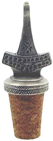 Smartbadge® Thors Hammer Crafted Pewter Bottle Stopper/Wine Saver + 59mm Button Badge