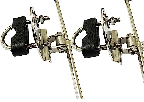 MARINE CITY Bootsschutzblechhalter-Adapter, passend für Schienen mit einem Durchmesser von 3,8 cm und quadratischer Schiene (2 Stück)