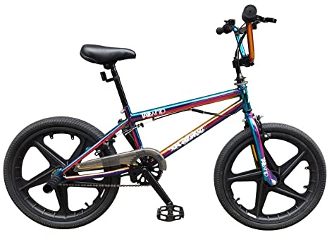 XN Tailwhip MAG 20 Freestyle BMX, Single Speed, 2x Stunt Pegs - Neo Chrome Jet Fuel