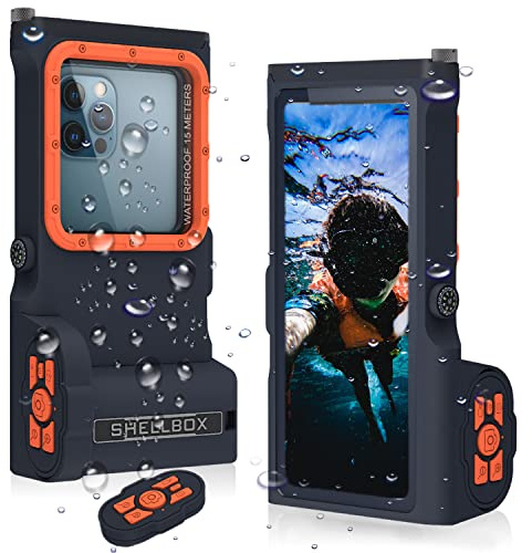 FocRelaxer wasserdichte Handyhülle für Tauchen mit Bluetooth Universal Unterwasser Wasserfeste Schutzhülle Schwimmen Handy Tauchhülle für iPhone 16 15 13 11 Samsung Huawei Google OnePlus Xiaomi LG
