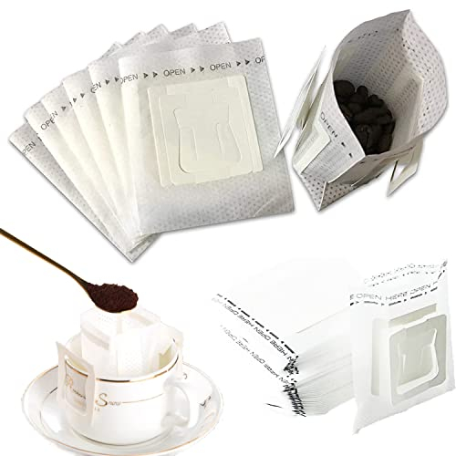 Filtros de Café de Papel, Filtro de Café para Acampar, 30pcs Bolsas de Filtro de Goteo de té de Café Desechables, Filtro Desechable para Café de Papel, para Cafeteras, Espresso, Hogar, Sala de Café