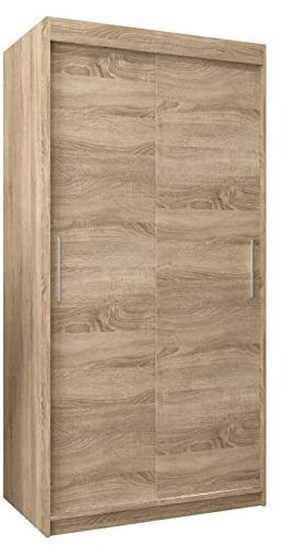 ABIKSMEBLE Armoire Tokyo - Porte Coulissante - Dressing Adulte - Penderie Vêtement - Garde Robe - Placard - 2 Portes - Closet