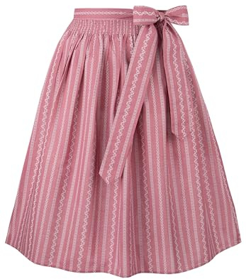 Stockerpoint Damen Claire Midi Dirndlschürze, altrosa, 40-44