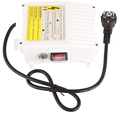 220V 1100W Pumpensteuerkasten, Brunnenpumpensteuerung | Saug Pumpensteuerung, Haushalt Externer Steuerkasten mit Integriertem Wärmeschutz Schalter(EU-Stecker 220V 1100 W)