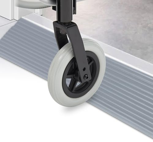 Forhandy Profilo di compensazione, rampa per porta in silicone, 1,8 cm, rampa alta per soglie, in silicone, autoadesivo, antiscivolo, per robot da spazzatura supportati