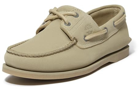 Timberland Chaussures Bateau Traditionnelles Cousues à la Main à 3 œillets pour Homme, Lt Green Suede W Bei, 10 Wide