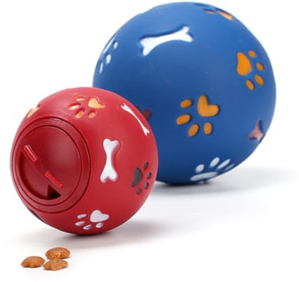 SEWOART Leckerlispielzeug Für Hunde Großer Blauer Leckfood-Ball Aus Ungiftigem Material Interaktives Trainingsspielzeug Zur Intelligenzförderung Mit Langlebigem Futterbehälter Leicht Zu Re