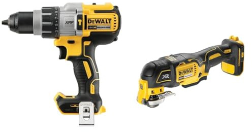 DeWalt Perceuse visseuse percussion Premium XRP 18V - sans batterie ni chargeur - coffret TSTAK & Outil Oscillant Multi Cutter 18V Sans Fil Brushless - Livré avec Jeu d'Accessoires de Coupe