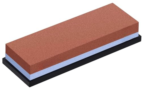 Pietra Affilacoltelli Doppia Grana 120/240 – Affila Lame per Coltelli, Forbici, Utensili | Compatta, Resistente e Facile da Usare 807-B