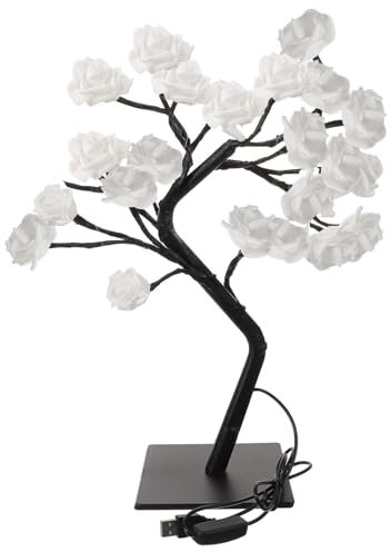 OSALADI Romantische Led Tischlampe Blumenbaum Warmweiß Ohne Batterie Dekoratives Nachtlicht Schreibtischlampe Kreatives Beleuchtungselement Für Gemütliche Raumgestaltung