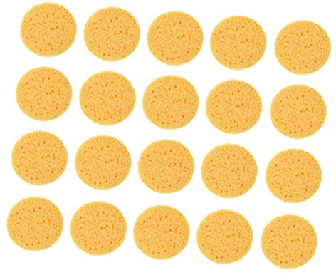 MERRYHAPY Gesichtsreinigungsquasten Kosmetikpuderquasten Einfache Make-up-pads 100 Stück Abgerundete Gesichtspads Für Mädchen Kosmetikquasten-zubehör
