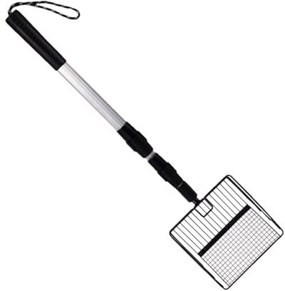 Fjäderfähusskyffel - kycklinggödsel spade, utdragbar spade för hönshus, hönshus tillbehör, avloppsspade för att separera avfall och skräp från sand