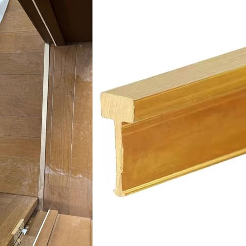 Übergangsstreifen T-förmige Übergangsleisten für Fußböden, Trennleiste aus Metall und Messing für Bodenfugen, Kantenleiste für Schwellen aus Holz und Fliesen, Nahtbinder für Laminatböden(5x12mm(0.2x0