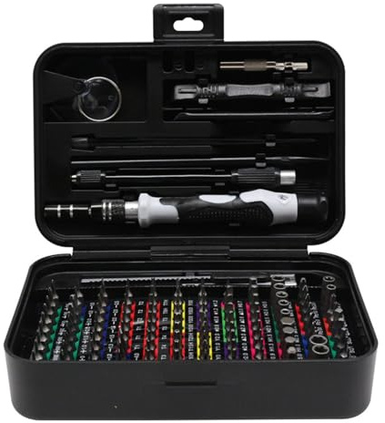 132-in-1 Micro Magnetic Screwdriver Set Mini Precision Screwdriver Set with Color-Coded Identification Repair Tool Kit 108 Screwdrivers Bits Small Manual Screw Driver Toolkits for Phone Computer