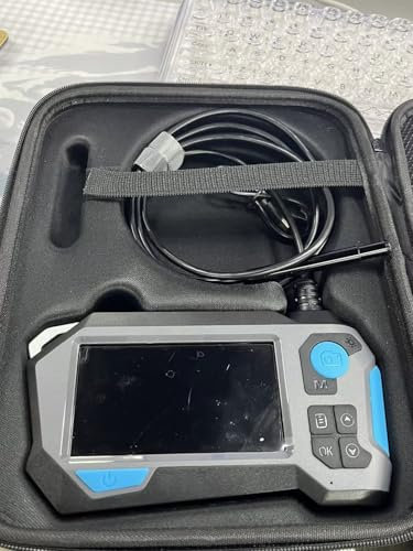 Ferdiiz Endoscope Inspection Camera, Bidirectional 720° Rotation Endoscope with 8+1 Lights, 1920P HD Dual Lens Snake Borescope, IP68 Flexible Inspection Camera, 4.5'' IPS Screen, Gadgets for Men (2M)