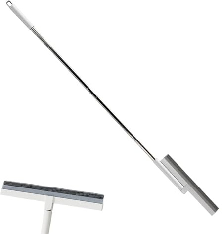 Escoba Mágica, Barredora De Piso De Silicona, Herramienta De Raspador Multipropósito, Manija Ajustable, Depilación Y Función De Empuje De Agua, 118.05 Cm Para Azulejos, Madera Dura Y Superficies Húmed