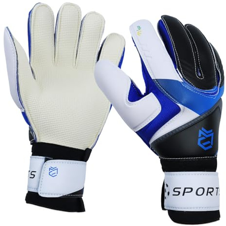 PIWOSGOL Gants de Gardien de But Enfant – Gants de Football pour Garçons et Filles avec Protection des Doigts, Antidérapants et Confortables pour Entraînement et Matchs