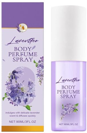 Spray profumato per il corpo alla lavanda, lenitivo per il corpo con profumo fresco naturale, leggero profumo floreale alla lavanda, per rilassarsi, delicato spray aromatico per uso quotidiano e cura
