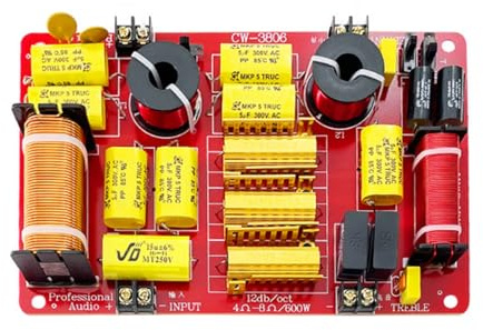 Divisor de frecuencias de sonido de graves de 3 vías, filtro cruzado, divisor para altavoces KTV, accesorios de altavoz, frecuencia