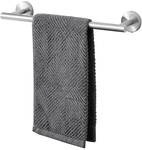 Towel Rail Wall Mounted for Bathroom, Chrome Towel Rail 15.7 inch, Expandable Polished Towel Bar Rack for Bathroom Kitchen Accessory
