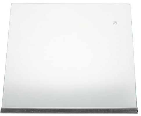 TOBBOMEY Estante Divisor de Vidrio Templado para Refrigerador 300X290 MM Borde Recubierto Bandeja Transparente para Almacenamiento en Cocina y Congelador Repuesto Compatible y Resistente