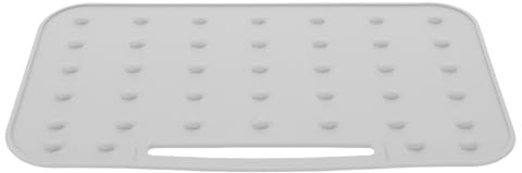 VANZACK Soporte para Plancha de Silicona Antideslizante Resistente al Calor Tamaño Mediano Color Gris Frío 3C Almohadilla Protectora para Tabla de Planchar Organizador Colgante para