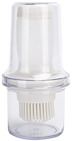Botella de cepillo de aceite de silicona con cubierta a prueba de polvo, resistente a altas temperaturas, cabezal de cepillo de silicona de grado alimenticio para hornear,