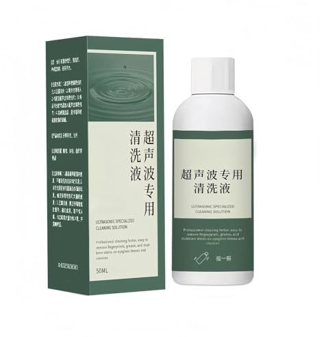 Solution de nettoyage de bijoux à ultrasons 50/120ml, Machine de nettoyage de lunettes à ultrasons, liquide de nettoyage d'anneaux de montre(50ml)