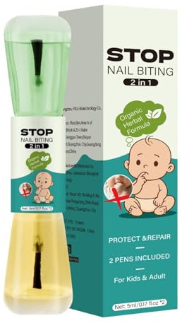 Esmalte Para Dejar De Morderse Las Uñas - Esmalte Amargo Para Dejar De Morderse Las Uñas | Esmaltes De Uñass Para Niños Que No Se Muerden Con Líquido Reparador, Control De Hábitos Para Todas Edades