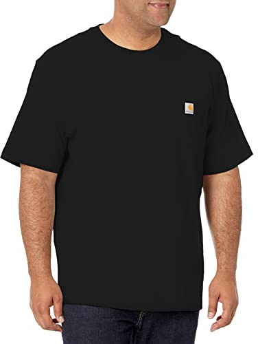 Carhartt Men's Iconic K87 Pocket T-Shirt, Black, Medium