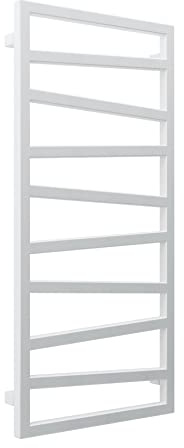 anapont ZigZag - Scaldasalviette elettrico di alta qualità, colore bianco, funzione timer, scaldasalviette, riscaldamento elettrico, riscaldamento asciugamani, prodotto in Germania