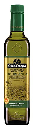 Oleoestepa Hojiblanca - Aceite de Oliva Virgen Extra 0,50L – DOP Estepa – Extracción en Frío – Monovarietal Hojiblanca – Frutado verde con aromas a hierba, manzana y alcachofa.