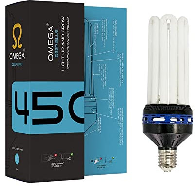 Omega Lighting 450W Cfl Grow Lamp Deep Blue 6400K