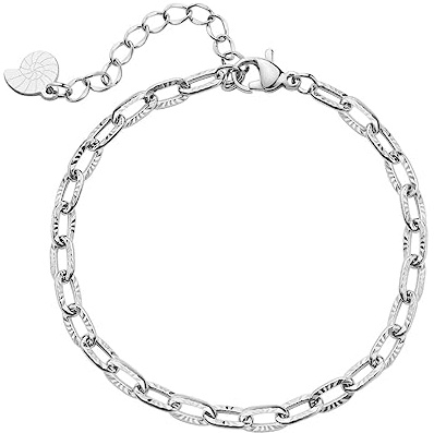 Happiness Boutique Großgliedriges Damen Armband aus Edelstahl | vergoldetes Gliederarmband | verstellbare Armkette in Gold - Rosegold und Silber | wasserfester Armschmuck