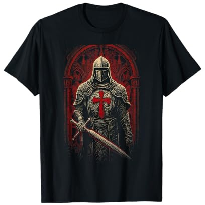 Chevalier Templier Le Croisé Croix Homme T-Shirt