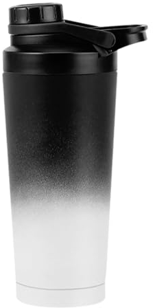 EACHPT Shaker Protein-Shaker mit Sieb, doppelwandig aus Edelstahl, vakuumisoliert, BPA-frei und robust, 100 % auslaufsicher, 750 ml