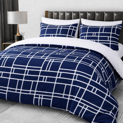 Pamposh King Size Duvet Cover Sets - Premium Brushed Microfiber Reversible Kingsize Duvet Cover Sets - Hypoallergenic Bedding Sets 3 Pcs - Ultrasoft Quilt Cover Set with Zipper Closure