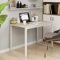 FENLAX Schreibtisch Büro Weiß und Eiche-Optik 110x60x73 cm Holzwerkstoff Stilvolles Design Raumdekor Arbeitstisch Robuster Rahmen Homeoffice Arbeitsbereich Arbeitszimmer
