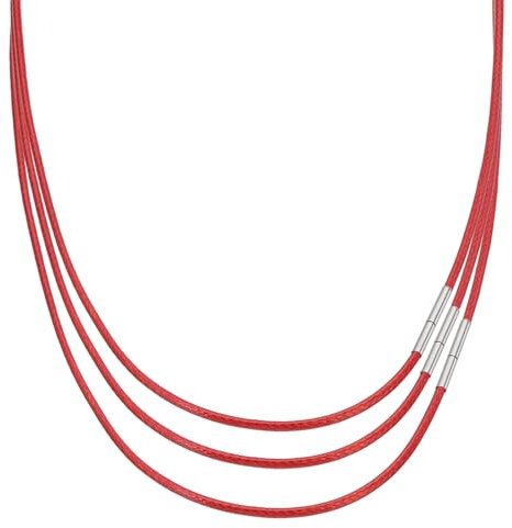 PATIKIL Lederband für Ketten Lederhalskette,Lederband Lederkette Lederhalsband aus Wachsseil mit Edelstahlverschluss für Männer Frauen DIY Geschenk