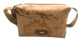 Alviero Martini 1A Classe Borsa a tracolla comoda, leggera e pratica realizzata in stampa geo classic (0970 TOBACCO)