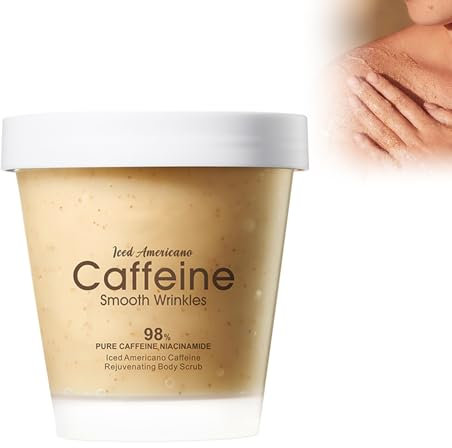 Scrub viso al caffè di Emassence, scrub viso, esfoliante e illuminante, vegano e cruelty-free, Crema Scrub Corpo E Viso per La Pulizia Profonda della Pelle E La Rimozione della Pelle Morta