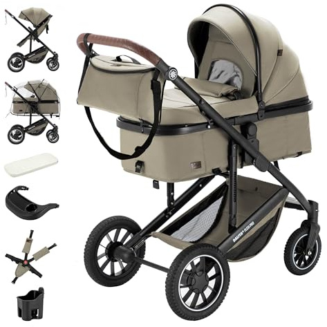 Daliya® FLEXI-PRO M 2in1 Kinderwagen & Buggy (Beige)