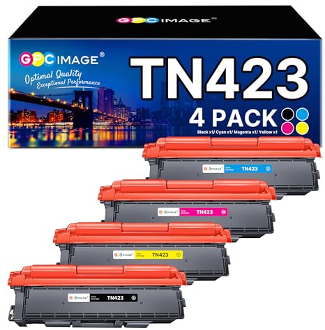 TN423 TN-423BK TN421 Toner Set Ersatz für Brother MFC-L8690CDW HL-L8260CDW | für DCP-L8410CDW HL-L8360CDW MFC-L8900CDW (4er-Pack, 423 Schwarz Cyan Magenta Gelb)