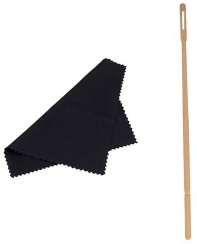 Yardwe Pulitore Per Flauto Di Kit Di Pulizia Panno e Asta Per Pulizia Dei Strumenti Musicali Specifici Per Del Flauto Riutilizzabili e Facili Da Usare