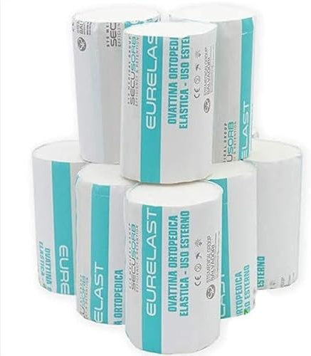 Farmaseven - Ovatta Sottogesso ovattina cotone di germania Eurelast - Misura cm 10x4 mt, 10 rotoli