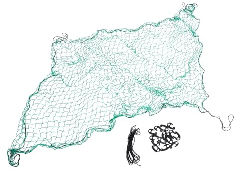 FOYTOKI Frachtnetz Pickup LKW Ladeflächennetz 1,5x2,2m Nylon Elastisch Mit 15 Haken Für Sicheres Transportieren Von Ladung Anhängernetz Für Pkw Und Anhänger